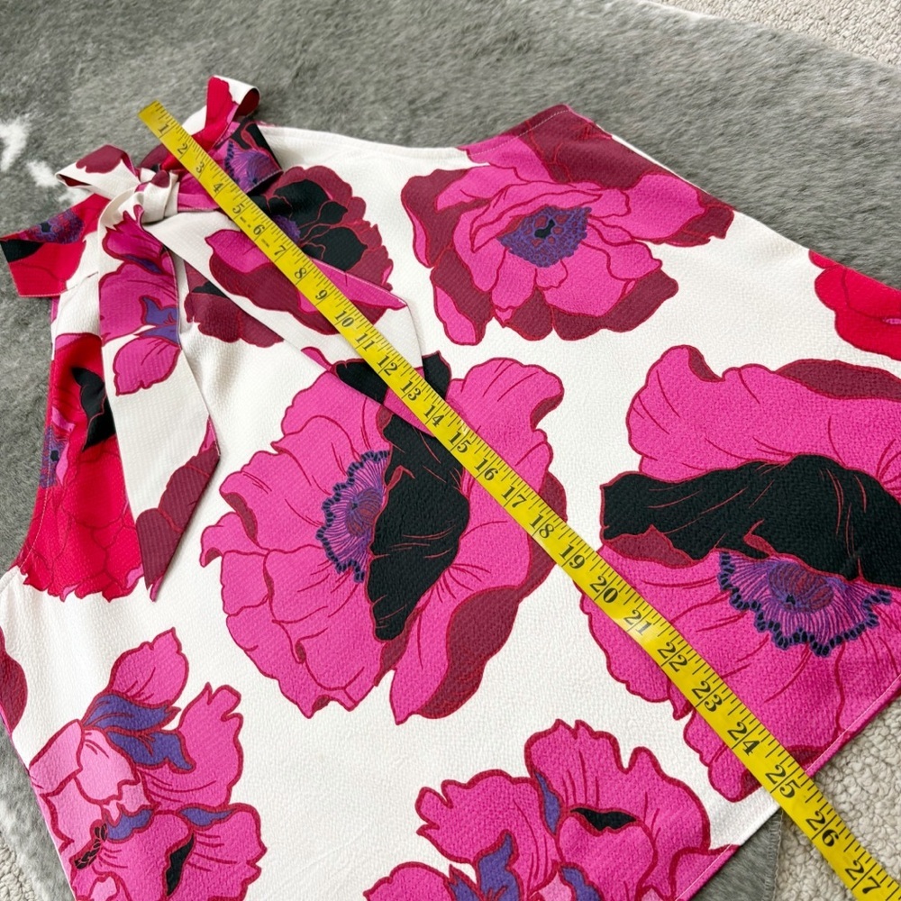 NWT Talbots Blooming Floral Tie Neck Halter Blouse - Picture 10 of 11